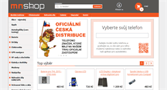 Desktop Screenshot of mnshop.cz